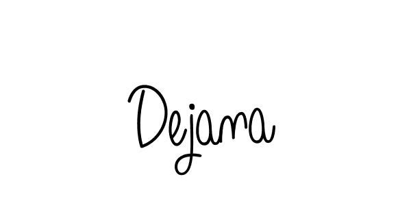How to make Dejana name signature. Use Angelique-Rose-font-FFP style for creating short signs online. This is the latest handwritten sign. Dejana signature style 5 images and pictures png