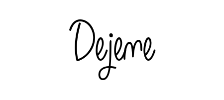 How to Draw Dejene signature style? Angelique-Rose-font-FFP is a latest design signature styles for name Dejene. Dejene signature style 5 images and pictures png