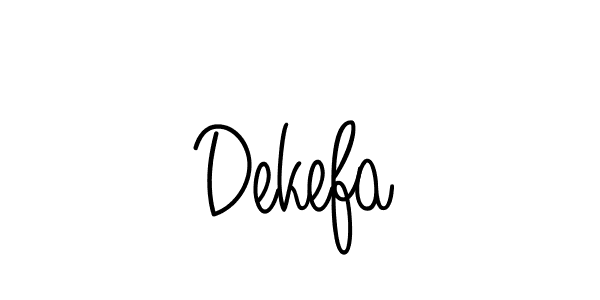 Design your own signature with our free online signature maker. With this signature software, you can create a handwritten (Angelique-Rose-font-FFP) signature for name Dekefa. Dekefa signature style 5 images and pictures png