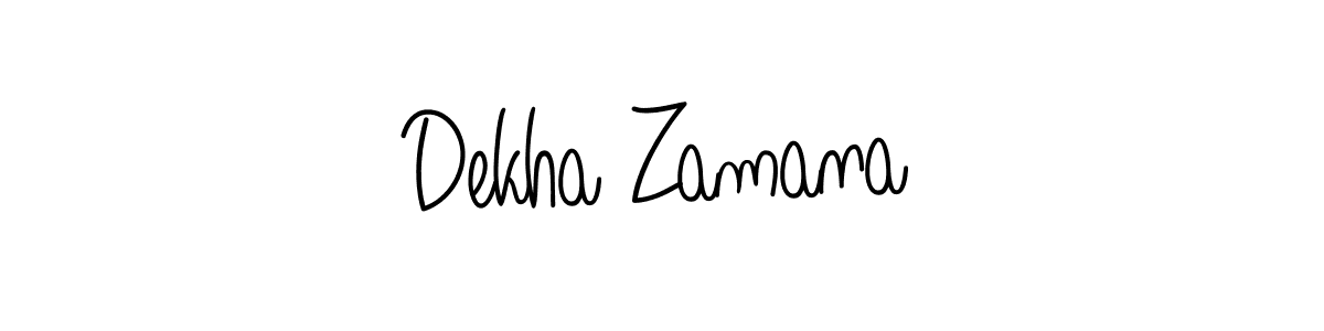 Dekha Zamana stylish signature style. Best Handwritten Sign (Angelique-Rose-font-FFP) for my name. Handwritten Signature Collection Ideas for my name Dekha Zamana. Dekha Zamana signature style 5 images and pictures png