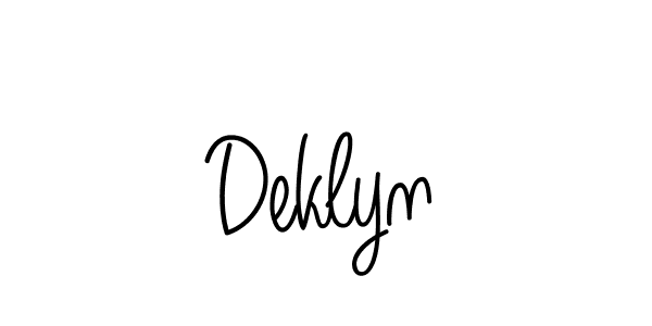 Also we have Deklyn name is the best signature style. Create professional handwritten signature collection using Angelique-Rose-font-FFP autograph style. Deklyn signature style 5 images and pictures png