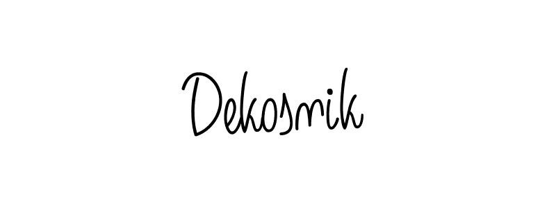 Make a beautiful signature design for name Dekosnik. Use this online signature maker to create a handwritten signature for free. Dekosnik signature style 5 images and pictures png