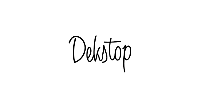 How to Draw Dekstop signature style? Angelique-Rose-font-FFP is a latest design signature styles for name Dekstop. Dekstop signature style 5 images and pictures png