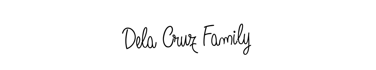 Dela Cruz Family stylish signature style. Best Handwritten Sign (Angelique-Rose-font-FFP) for my name. Handwritten Signature Collection Ideas for my name Dela Cruz Family. Dela Cruz Family signature style 5 images and pictures png