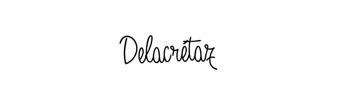 Once you've used our free online signature maker to create your best signature Angelique-Rose-font-FFP style, it's time to enjoy all of the benefits that Delacrétaz name signing documents. Delacrétaz signature style 5 images and pictures png