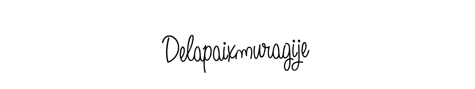 How to Draw Delapaixmuragije signature style? Angelique-Rose-font-FFP is a latest design signature styles for name Delapaixmuragije. Delapaixmuragije signature style 5 images and pictures png