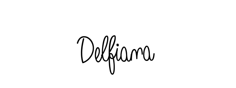 Create a beautiful signature design for name Delfiana. With this signature (Angelique-Rose-font-FFP) fonts, you can make a handwritten signature for free. Delfiana signature style 5 images and pictures png