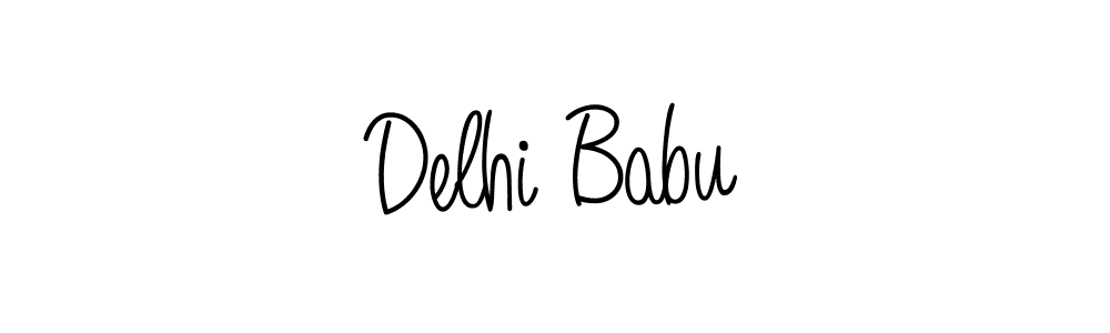 if you are searching for the best signature style for your name Delhi Babu. so please give up your signature search. here we have designed multiple signature styles  using Angelique-Rose-font-FFP. Delhi Babu signature style 5 images and pictures png
