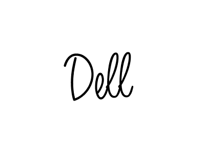 Dell stylish signature style. Best Handwritten Sign (Angelique-Rose-font-FFP) for my name. Handwritten Signature Collection Ideas for my name Dell. Dell signature style 5 images and pictures png