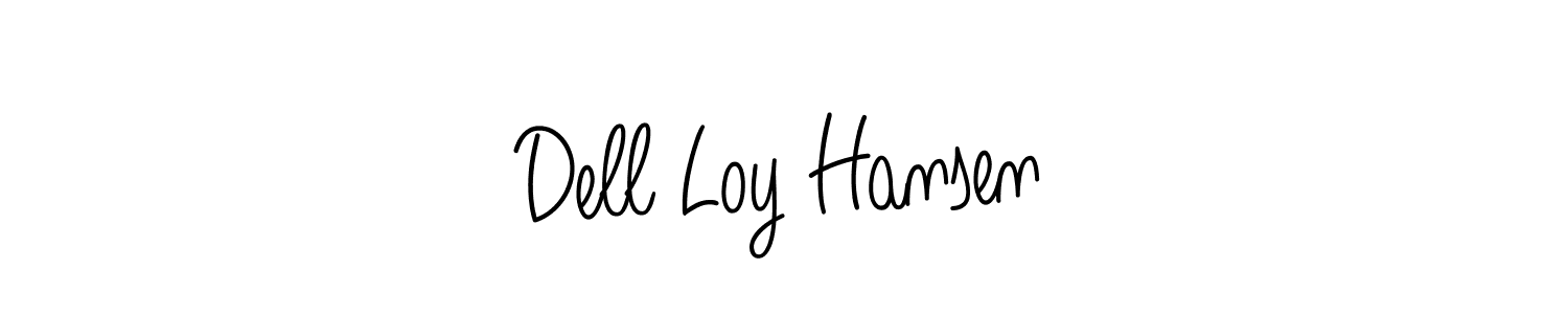 Create a beautiful signature design for name Dell Loy Hansen. With this signature (Angelique-Rose-font-FFP) fonts, you can make a handwritten signature for free. Dell Loy Hansen signature style 5 images and pictures png