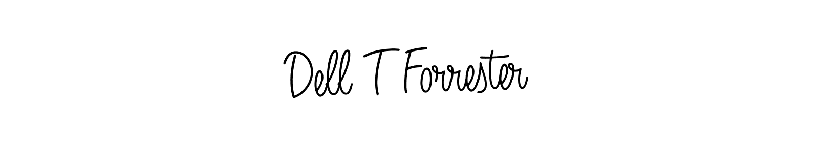 Dell T Forrester stylish signature style. Best Handwritten Sign (Angelique-Rose-font-FFP) for my name. Handwritten Signature Collection Ideas for my name Dell T Forrester. Dell T Forrester signature style 5 images and pictures png