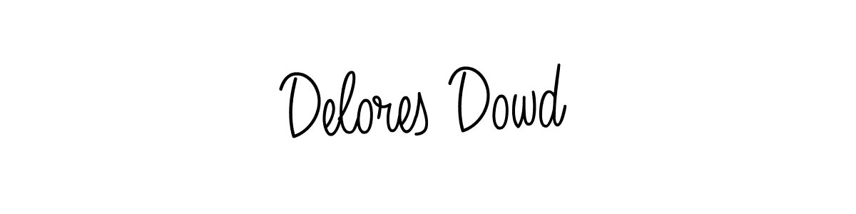 How to make Delores Dowd name signature. Use Angelique-Rose-font-FFP style for creating short signs online. This is the latest handwritten sign. Delores Dowd signature style 5 images and pictures png