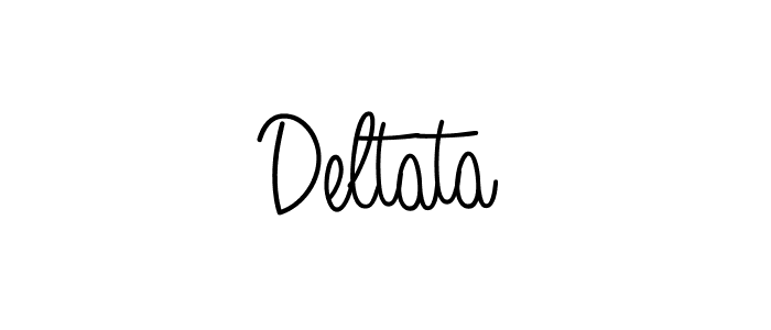 How to make Deltata name signature. Use Angelique-Rose-font-FFP style for creating short signs online. This is the latest handwritten sign. Deltata signature style 5 images and pictures png