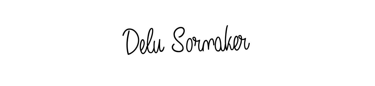 Make a beautiful signature design for name Delu Sornaker. Use this online signature maker to create a handwritten signature for free. Delu Sornaker signature style 5 images and pictures png