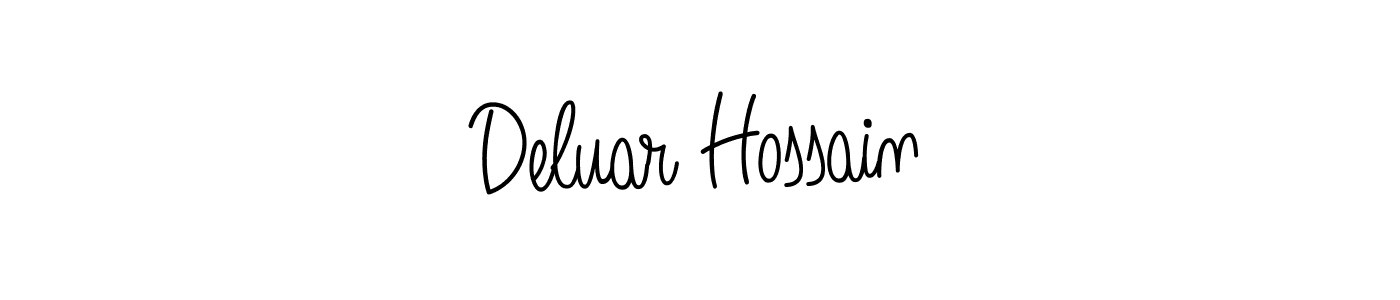 Also we have Deluar Hossain name is the best signature style. Create professional handwritten signature collection using Angelique-Rose-font-FFP autograph style. Deluar Hossain signature style 5 images and pictures png