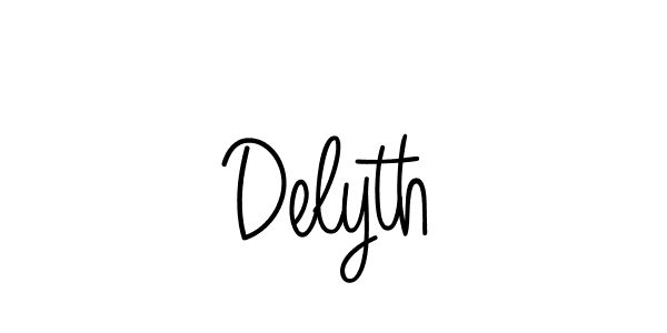 Design your own signature with our free online signature maker. With this signature software, you can create a handwritten (Angelique-Rose-font-FFP) signature for name Delyth. Delyth signature style 5 images and pictures png