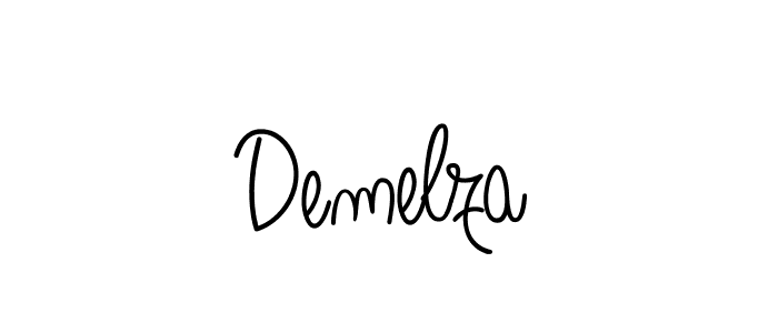 Create a beautiful signature design for name Demelza. With this signature (Angelique-Rose-font-FFP) fonts, you can make a handwritten signature for free. Demelza signature style 5 images and pictures png