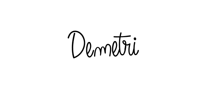 How to make Demetri name signature. Use Angelique-Rose-font-FFP style for creating short signs online. This is the latest handwritten sign. Demetri signature style 5 images and pictures png