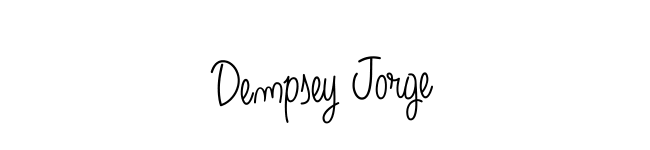 How to Draw Dempsey Jorge signature style? Angelique-Rose-font-FFP is a latest design signature styles for name Dempsey Jorge. Dempsey Jorge signature style 5 images and pictures png