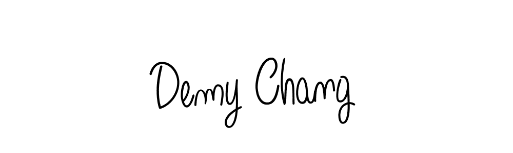 Demy Chang stylish signature style. Best Handwritten Sign (Angelique-Rose-font-FFP) for my name. Handwritten Signature Collection Ideas for my name Demy Chang. Demy Chang signature style 5 images and pictures png