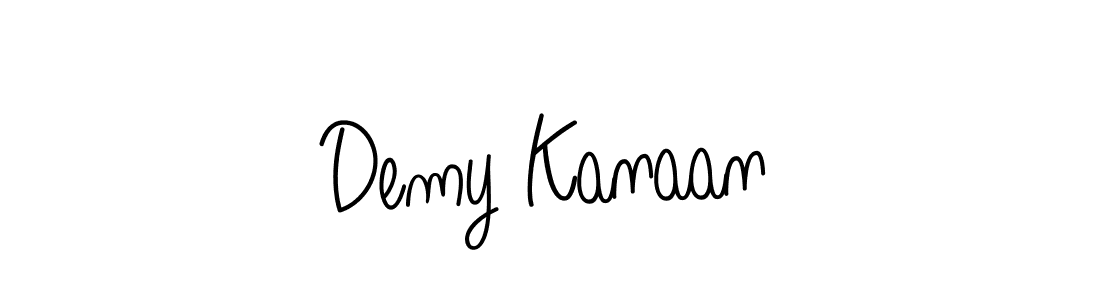 Create a beautiful signature design for name Demy Kanaan. With this signature (Angelique-Rose-font-FFP) fonts, you can make a handwritten signature for free. Demy Kanaan signature style 5 images and pictures png