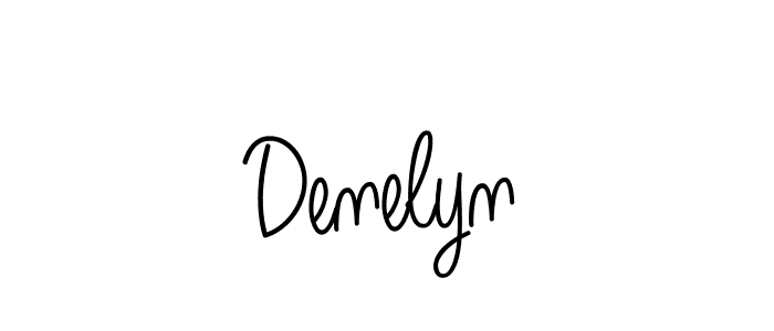 Design your own signature with our free online signature maker. With this signature software, you can create a handwritten (Angelique-Rose-font-FFP) signature for name Denelyn. Denelyn signature style 5 images and pictures png