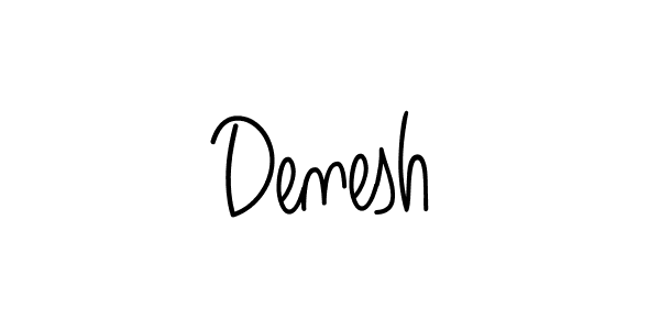 You should practise on your own different ways (Angelique-Rose-font-FFP) to write your name (Denesh) in signature. don't let someone else do it for you. Denesh signature style 5 images and pictures png