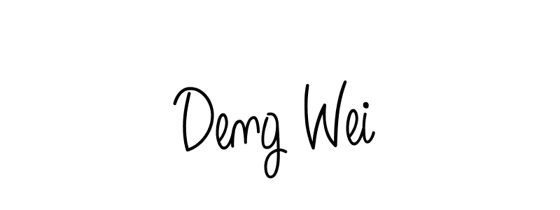 Also You can easily find your signature by using the search form. We will create Deng Wei name handwritten signature images for you free of cost using Angelique-Rose-font-FFP sign style. Deng Wei signature style 5 images and pictures png