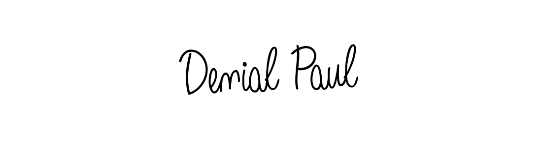 Make a beautiful signature design for name Denial Paul. With this signature (Angelique-Rose-font-FFP) style, you can create a handwritten signature for free. Denial Paul signature style 5 images and pictures png