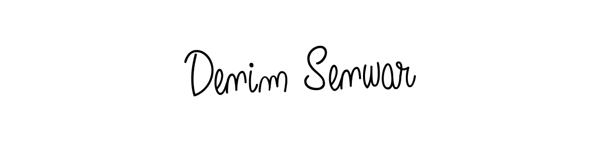 Create a beautiful signature design for name Denim Senwar. With this signature (Angelique-Rose-font-FFP) fonts, you can make a handwritten signature for free. Denim Senwar signature style 5 images and pictures png