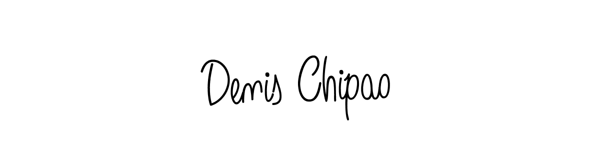 The best way (Angelique-Rose-font-FFP) to make a short signature is to pick only two or three words in your name. The name Denis Chipao include a total of six letters. For converting this name. Denis Chipao signature style 5 images and pictures png