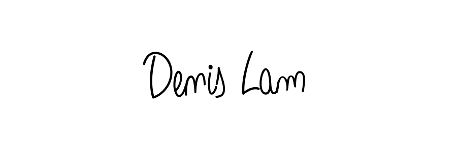 Denis Lam stylish signature style. Best Handwritten Sign (Angelique-Rose-font-FFP) for my name. Handwritten Signature Collection Ideas for my name Denis Lam. Denis Lam signature style 5 images and pictures png