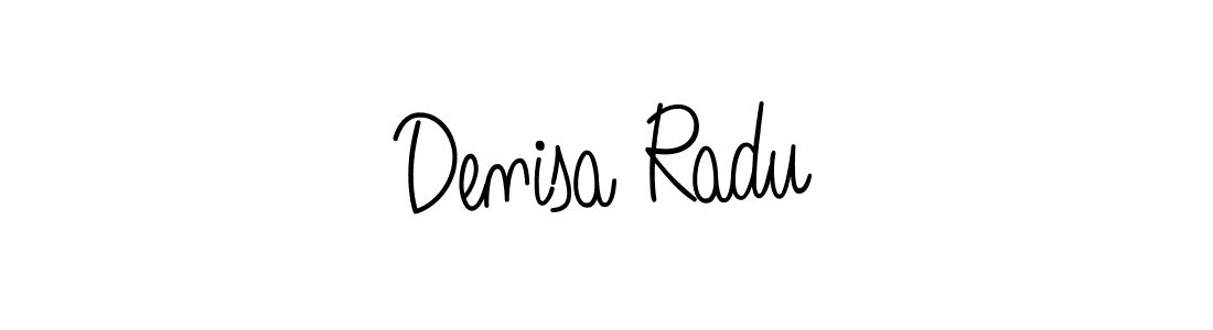 Use a signature maker to create a handwritten signature online. With this signature software, you can design (Angelique-Rose-font-FFP) your own signature for name Denisa Radu. Denisa Radu signature style 5 images and pictures png