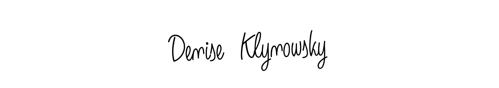 Also we have Denise  Klynowsky name is the best signature style. Create professional handwritten signature collection using Angelique-Rose-font-FFP autograph style. Denise  Klynowsky signature style 5 images and pictures png