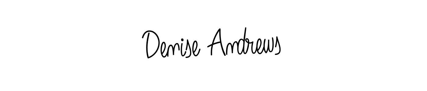 How to make Denise Andrews signature? Angelique-Rose-font-FFP is a professional autograph style. Create handwritten signature for Denise Andrews name. Denise Andrews signature style 5 images and pictures png