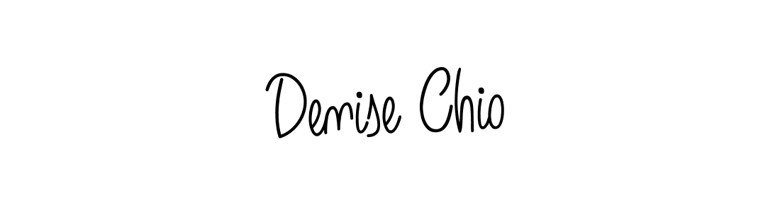 The best way (Angelique-Rose-font-FFP) to make a short signature is to pick only two or three words in your name. The name Denise Chio include a total of six letters. For converting this name. Denise Chio signature style 5 images and pictures png