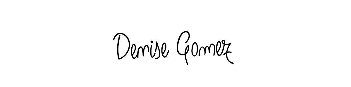 Make a beautiful signature design for name Denise Gomez. With this signature (Angelique-Rose-font-FFP) style, you can create a handwritten signature for free. Denise Gomez signature style 5 images and pictures png