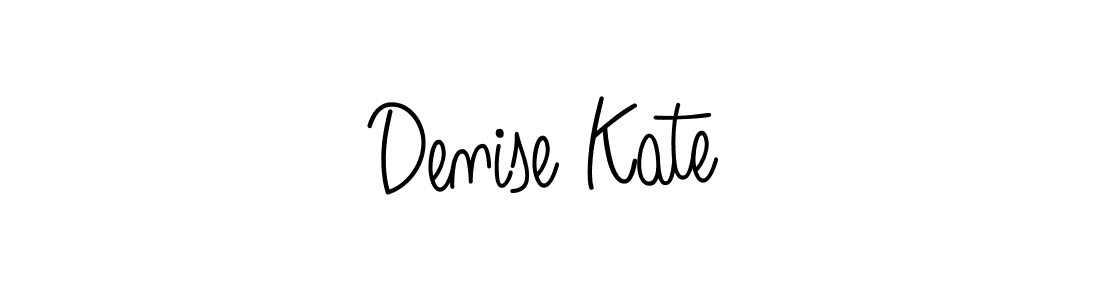 How to make Denise Kate signature? Angelique-Rose-font-FFP is a professional autograph style. Create handwritten signature for Denise Kate name. Denise Kate signature style 5 images and pictures png