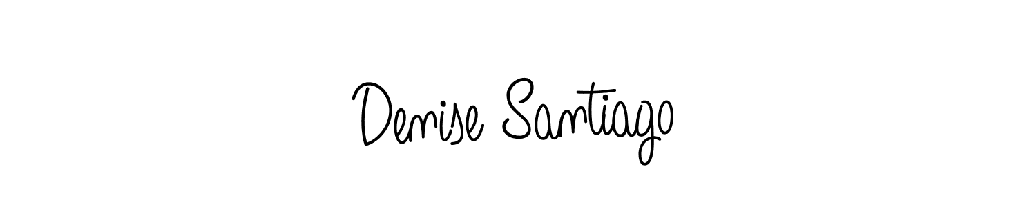 How to make Denise Santiago signature? Angelique-Rose-font-FFP is a professional autograph style. Create handwritten signature for Denise Santiago name. Denise Santiago signature style 5 images and pictures png