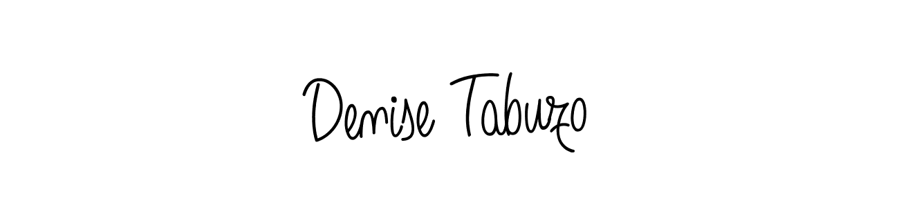 Denise Tabuzo stylish signature style. Best Handwritten Sign (Angelique-Rose-font-FFP) for my name. Handwritten Signature Collection Ideas for my name Denise Tabuzo. Denise Tabuzo signature style 5 images and pictures png