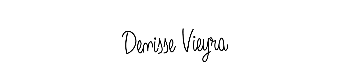 Denisse Vieyra stylish signature style. Best Handwritten Sign (Angelique-Rose-font-FFP) for my name. Handwritten Signature Collection Ideas for my name Denisse Vieyra. Denisse Vieyra signature style 5 images and pictures png