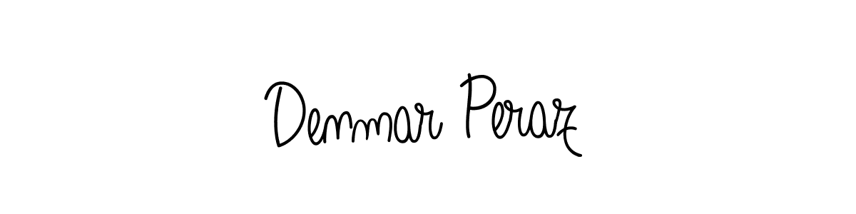 Make a beautiful signature design for name Denmar Peraz. With this signature (Angelique-Rose-font-FFP) style, you can create a handwritten signature for free. Denmar Peraz signature style 5 images and pictures png