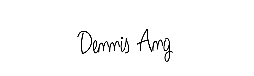 Use a signature maker to create a handwritten signature online. With this signature software, you can design (Angelique-Rose-font-FFP) your own signature for name Dennis Ang. Dennis Ang signature style 5 images and pictures png