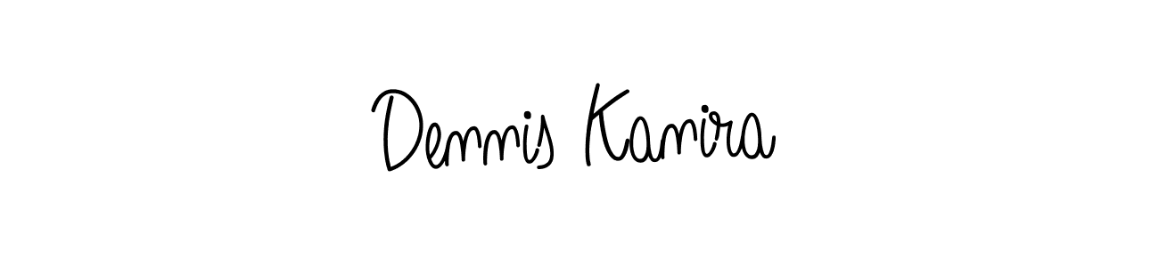 You should practise on your own different ways (Angelique-Rose-font-FFP) to write your name (Dennis Kanira) in signature. don't let someone else do it for you. Dennis Kanira signature style 5 images and pictures png