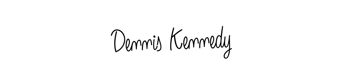 You should practise on your own different ways (Angelique-Rose-font-FFP) to write your name (Dennis Kennedy) in signature. don't let someone else do it for you. Dennis Kennedy signature style 5 images and pictures png