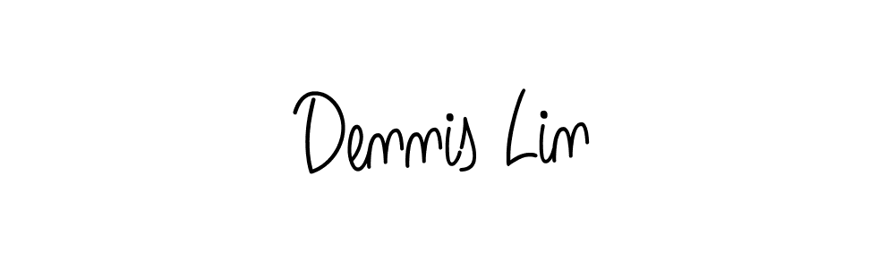 The best way (Angelique-Rose-font-FFP) to make a short signature is to pick only two or three words in your name. The name Dennis Lin include a total of six letters. For converting this name. Dennis Lin signature style 5 images and pictures png