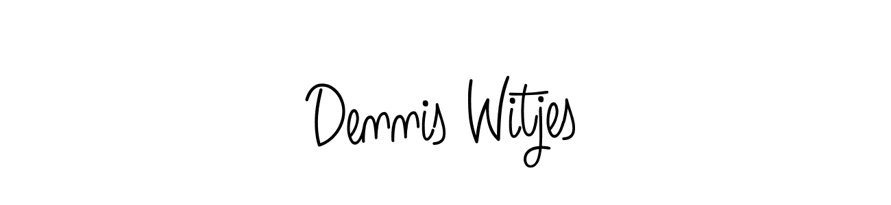 Best and Professional Signature Style for Dennis Witjes. Angelique-Rose-font-FFP Best Signature Style Collection. Dennis Witjes signature style 5 images and pictures png