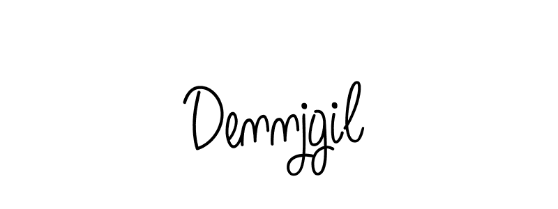 Also we have Dennjgil name is the best signature style. Create professional handwritten signature collection using Angelique-Rose-font-FFP autograph style. Dennjgil signature style 5 images and pictures png