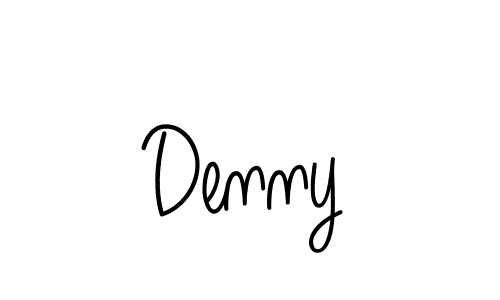 Design your own signature with our free online signature maker. With this signature software, you can create a handwritten (Angelique-Rose-font-FFP) signature for name Denny. Denny signature style 5 images and pictures png