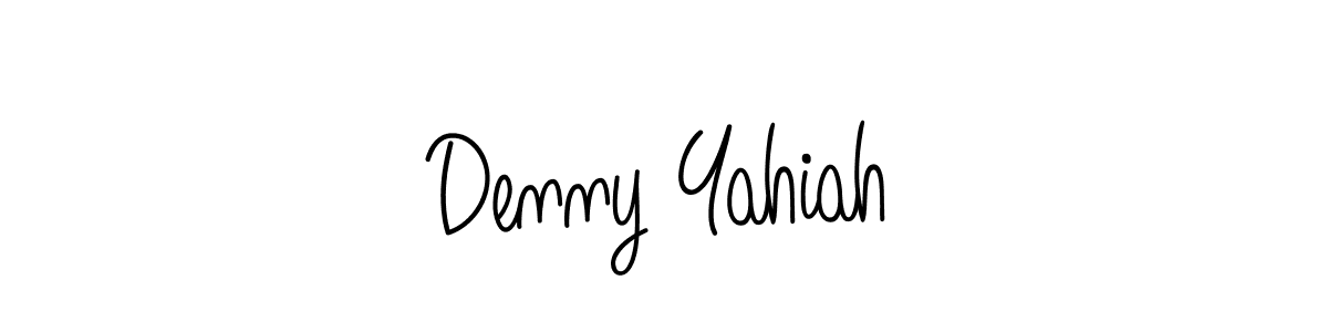 Check out images of Autograph of Denny Yahiah name. Actor Denny Yahiah Signature Style. Angelique-Rose-font-FFP is a professional sign style online. Denny Yahiah signature style 5 images and pictures png